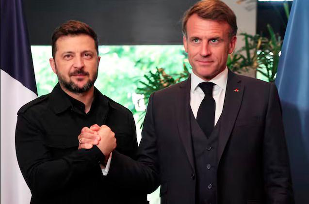 Macron backs Ukraine ceasefire after talks with Zelenskiy and EU leaders Macron backs Ukraine ceasefire after talks with Zelenskiy and EU leaders