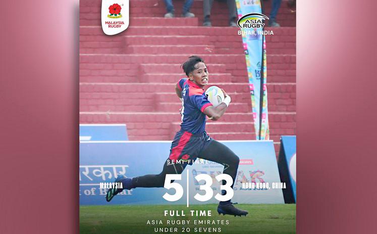 Malaysia U-20 rugby team falls short in Asia Rugby 7s semi-final