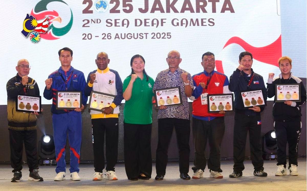 Malaysia juara keseluruhan Sukan SEA Pekak 2025 dengan 25 pingat emas