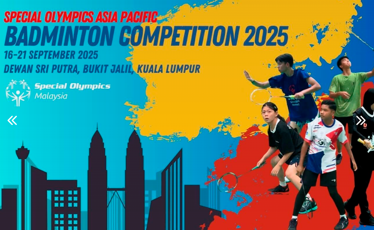 Malaysia to host Special Olympics Asia Pacific Badminton next month Malaysia to host Special Olympics Asia Pacific Badminton next month