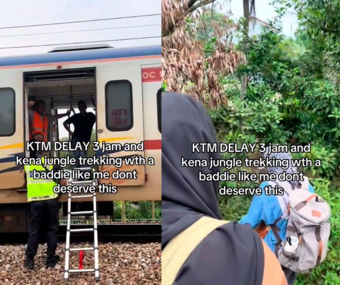 Malaysian train passengers forced to hike through bushes after 3-hour KTM breakdown