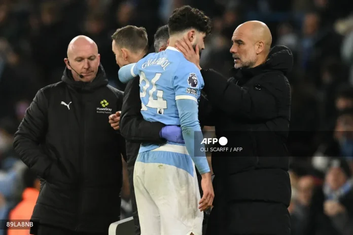 Man City's Gvardiol out with broken leg Man City's Gvardiol out with broken leg