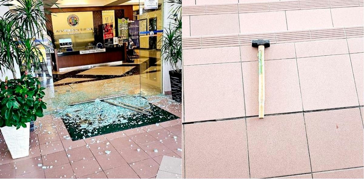 Man nabbed for smashing MPTI building glass doors Man nabbed for smashing MPTI building glass doors