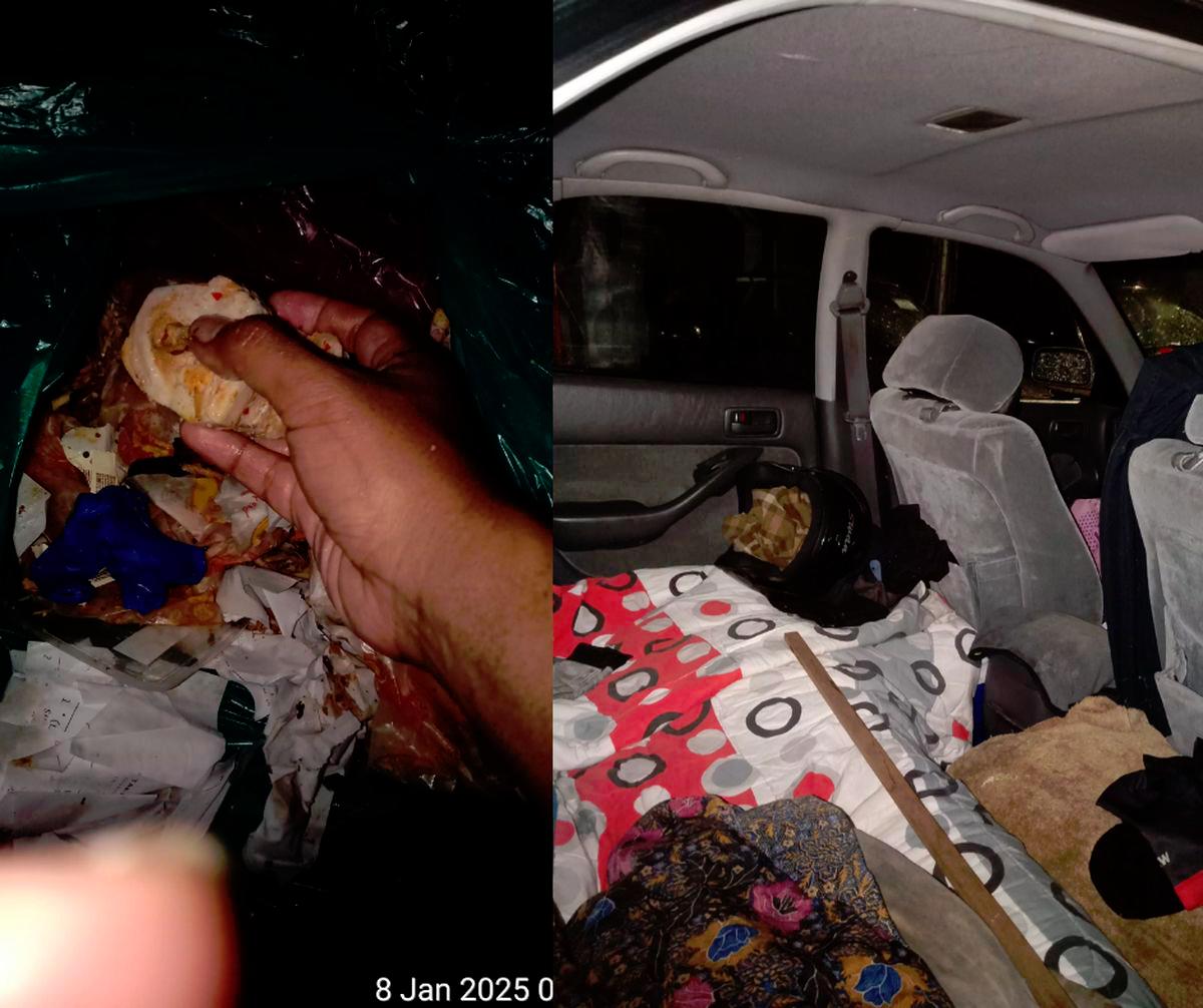 Man sleeps in car, eats leftovers from dumpster – netizens react with mixed emotions