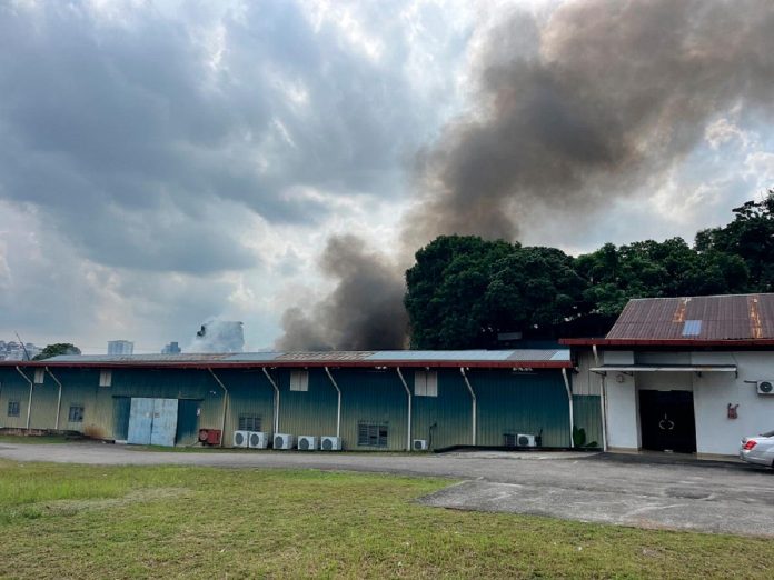 Massive blaze destroys paper factory