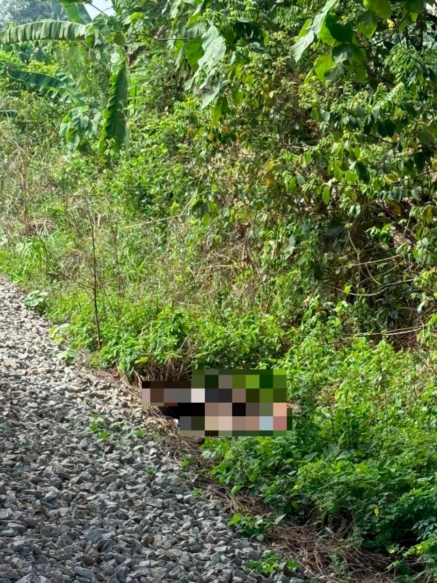 Mayat lelaki di tepi landasan kereta api disahkan dijerut tali - polis