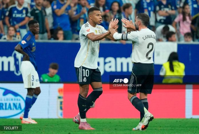 Mbappe scores brace as Real Madrid beat Oviedo 3-0 in La Liga
