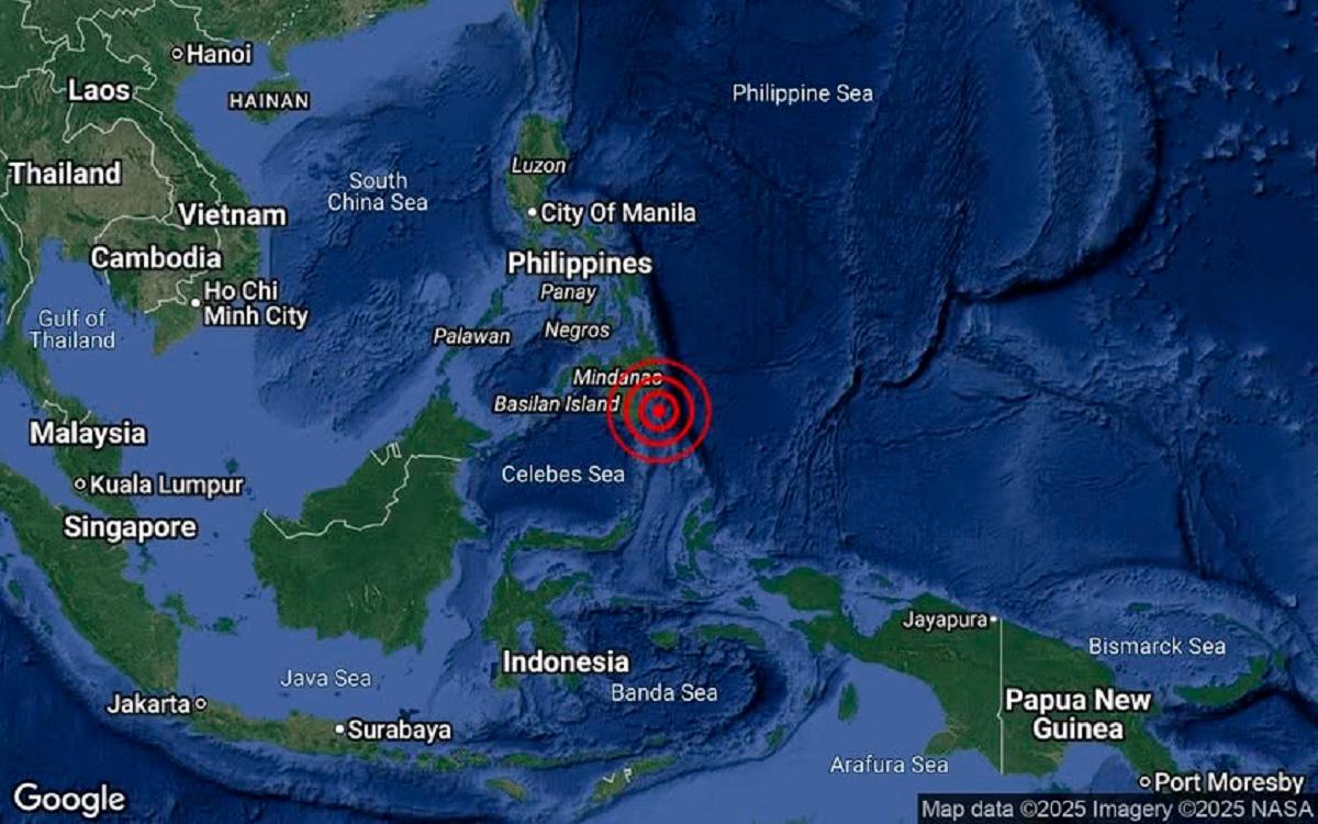 Moderate earthquake in Mindanao