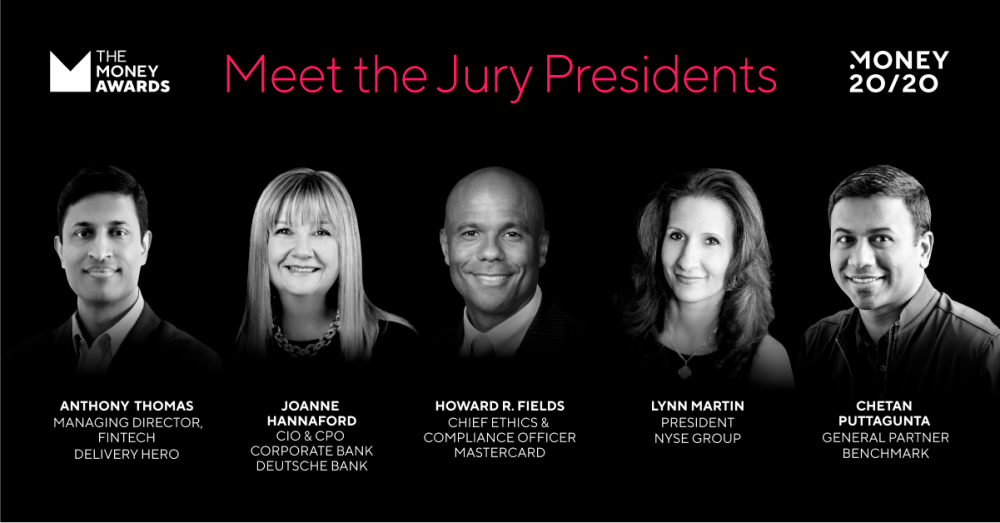 Money20/20 Launches The Money Awards, the New Global Fintech Awards and Unveils Prestigious Jury President Line-Up Money20/20 Launches The Money Awards, the New Global Fintech Awards and Unveils Prestigious Jury President Line-Up