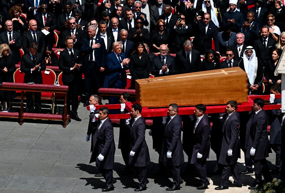 More than 250,000 people at Pope Francis's funeral: Vatican