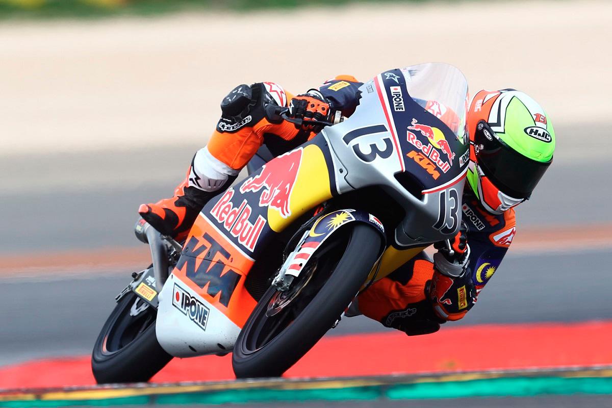 MotoGP Rookies Cup leader Hakim Danish secures yet another podium at Aragon MotoGP Rookies Cup leader Hakim Danish secures yet another podium at Aragon