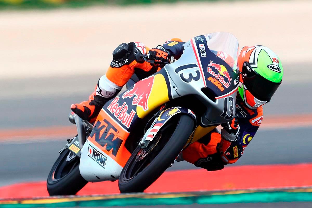 MotoGP rookies cup leader Hakim Danish secures yet another second place finish at Aragon MotoGP rookies cup leader Hakim Danish secures yet another second place finish at Aragon