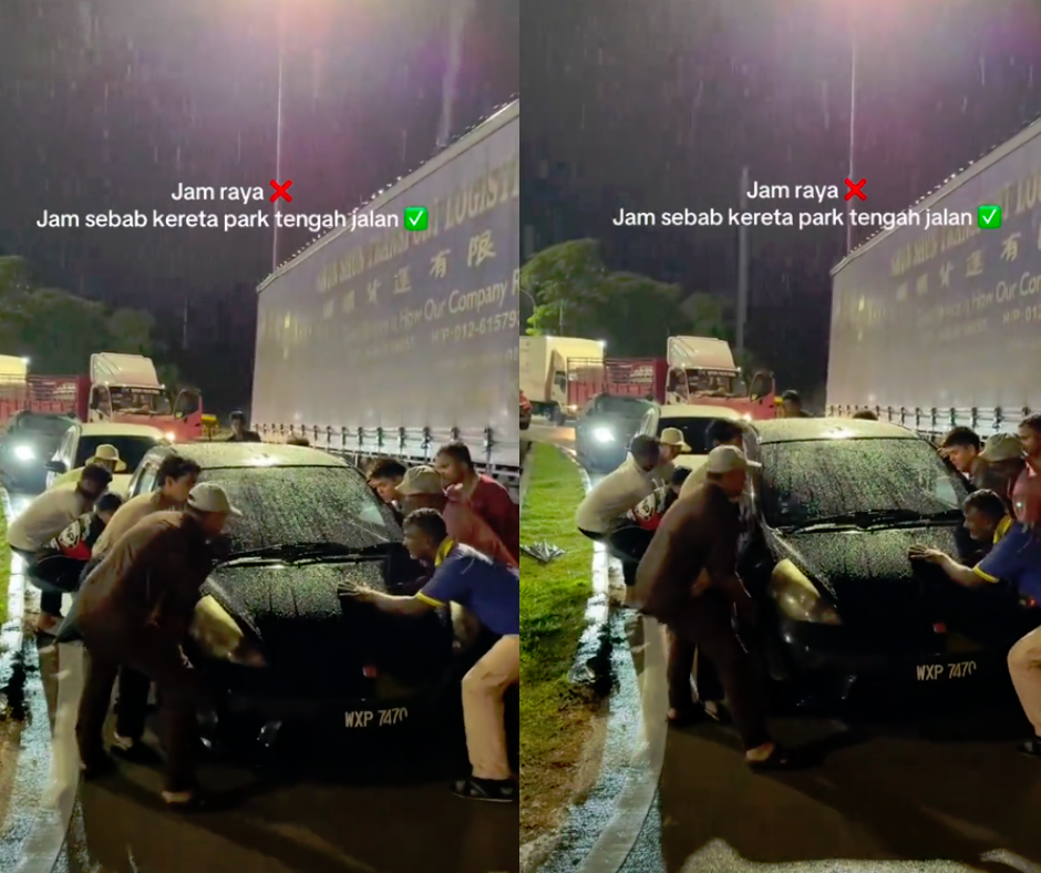 Motorists lift car blocking traffic for an hour at RnR Tapah – Netizens slam selfish driver Motorists lift car blocking traffic for an hour at RnR Tapah – Netizens slam selfish driver