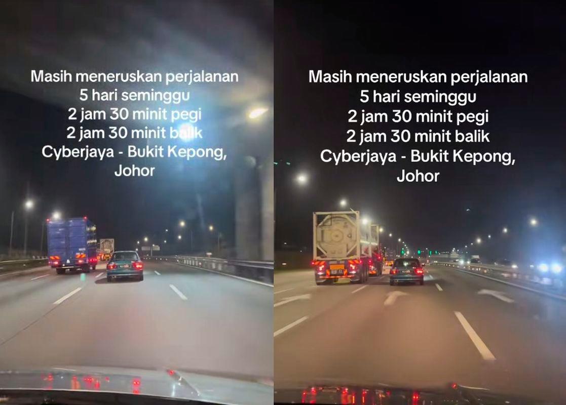 M’sian woman drives 5 hours daily from Cyberjaya to Bukit Kepong, Johor for work