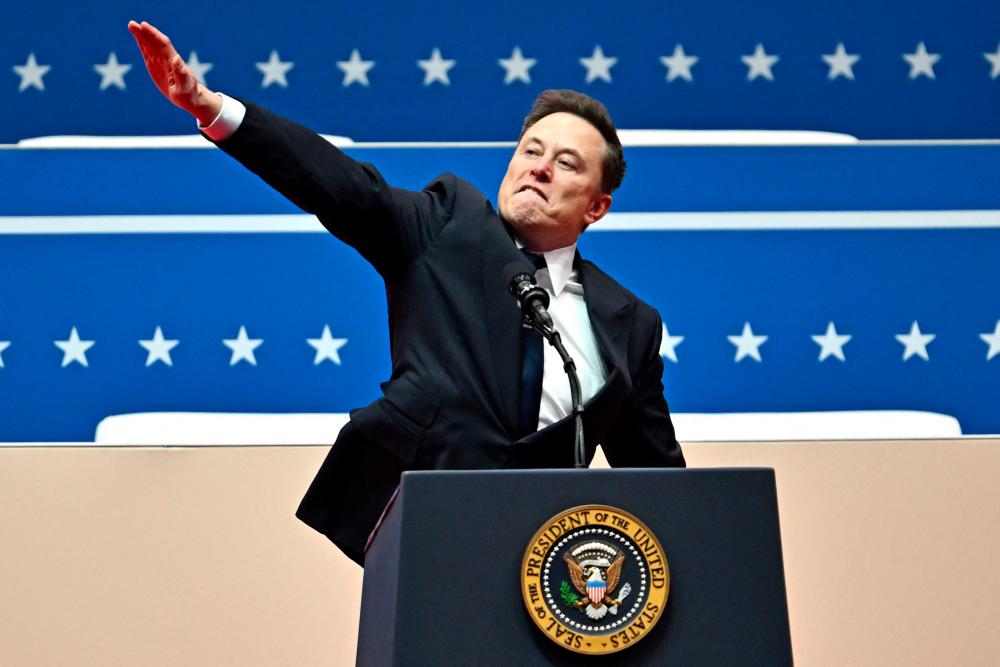Musk salute at Trump rally celebrated by extremists online