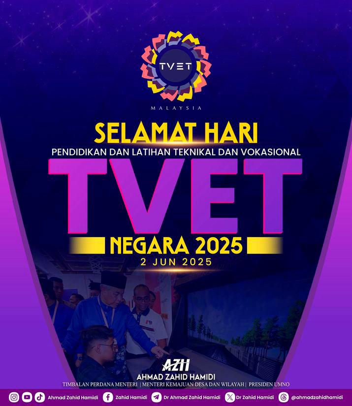 National TVET Day celebration - A Manifestation of govt’s commitment to produce dynamic workforce - Ahmad Zahid National TVET Day celebration - A Manifestation of govt’s commitment to produce dynamic workforce - Ahmad Zahid