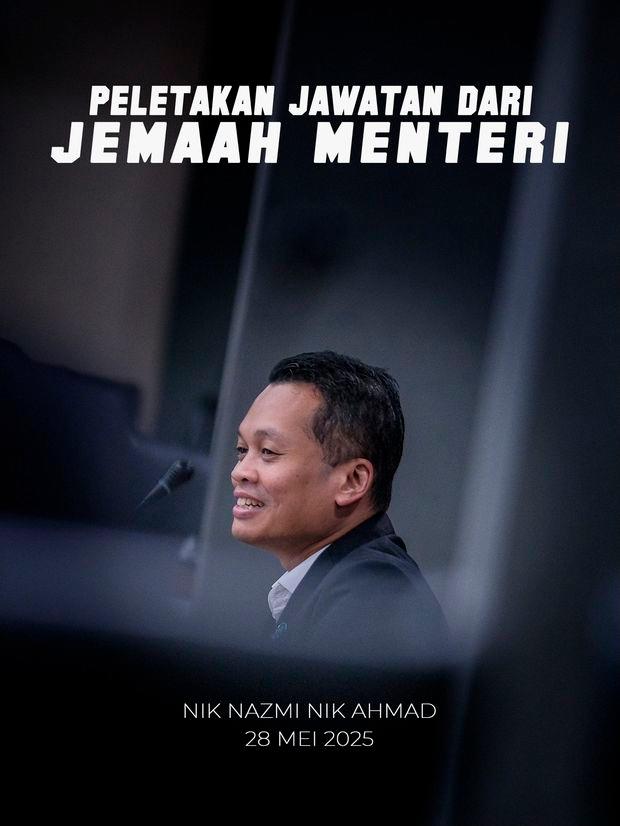 Nik Nazmi also resigns Nik Nazmi also resigns