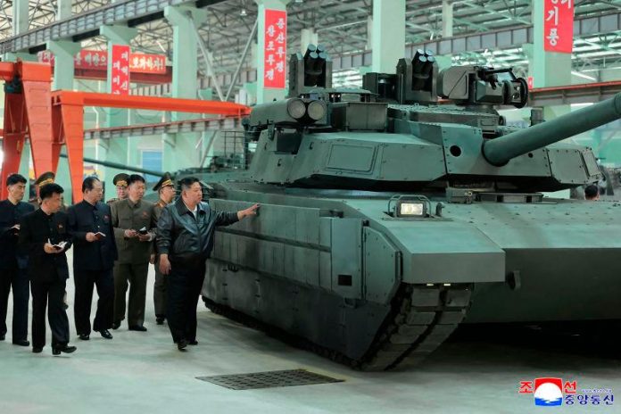 North Korea's Kim visits tank factory, touts progress in Korean-style tanks