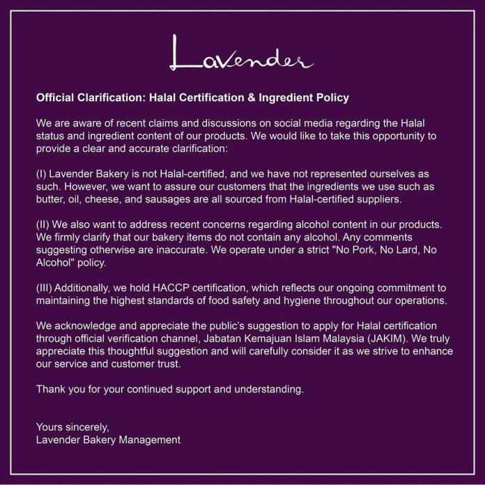 Not halal-certified, but no pork, lard or alcohol — Popular M’sian bakery denies alcohol in cakes