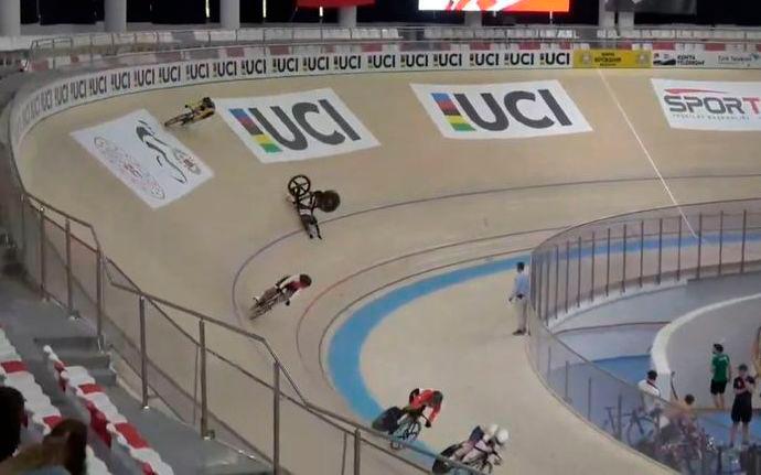 Nurul Izzah crashes in keirin race in Turkiye Nurul Izzah crashes in keirin race in Turkiye