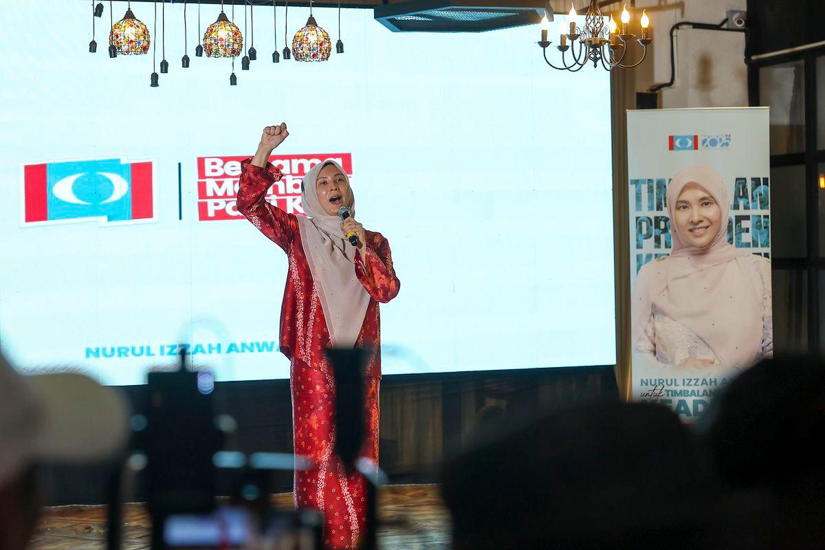 Nurul Izzah pledges to strengthen party Nurul Izzah pledges to strengthen party