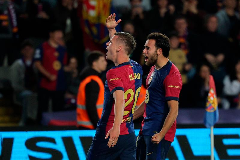 Olmo fires Liga leaders Barca past Mallorca Olmo fires Liga leaders Barca past Mallorca