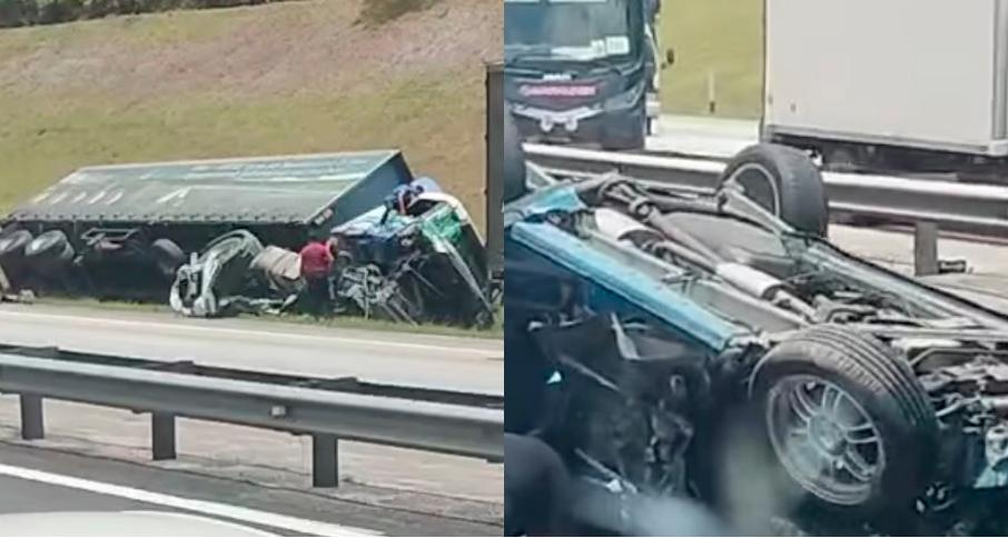 One dead, four injured in three-vehicle crash on North-South Highway One dead, four injured in three-vehicle crash on North-South Highway