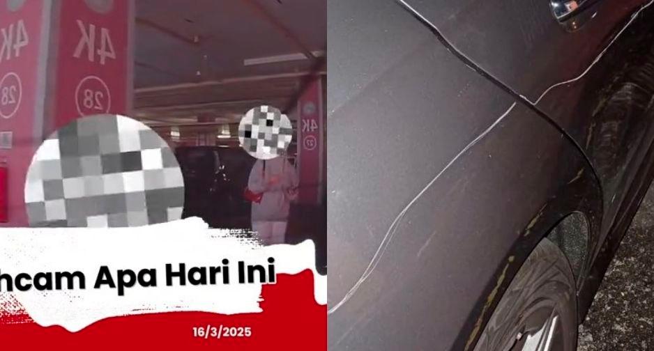Parking dispute in PJ mall leads to car scratched all over Parking dispute in PJ mall leads to car scratched all over