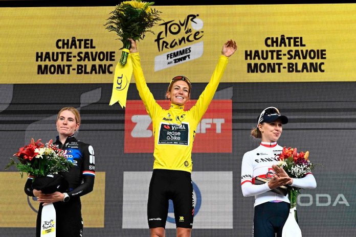 Pauline Ferrand-Prevot wins women’s Tour de France in historic solo victory