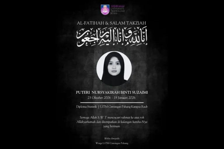 Pelajar wanita maut tercampak keluar dari kereta dalam kemalangan LTU