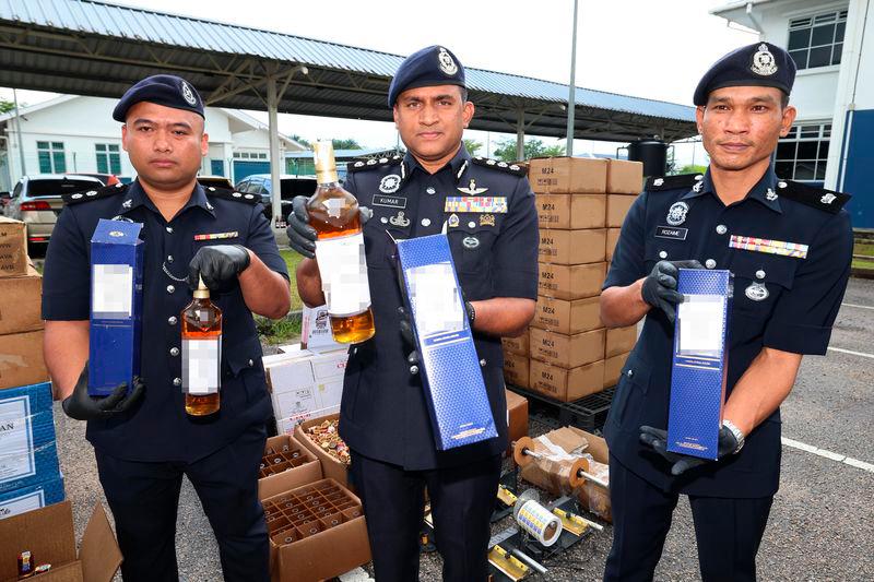 Police bust counterfeit liquor syndicate, seize RM330,000 worth of goods Police bust counterfeit liquor syndicate, seize RM330,000 worth of goods
