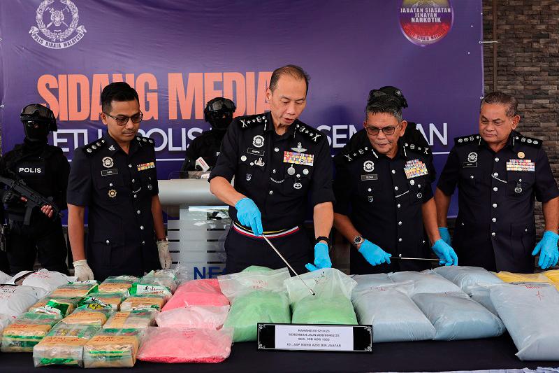 Police raid drug labs to cut off pipeline to Klang Valley after RM40m drug bust