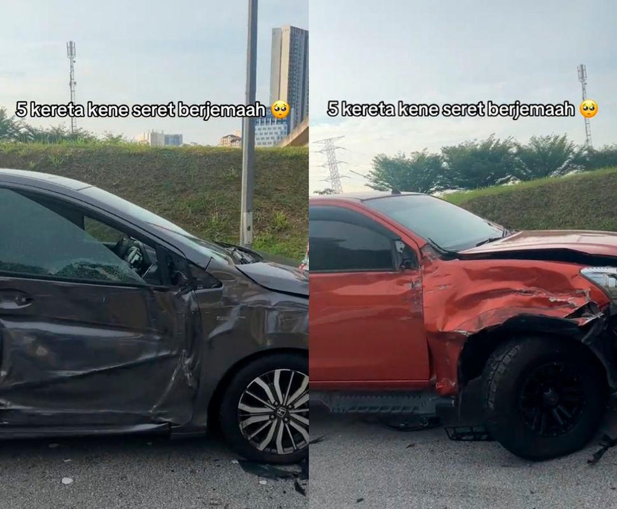 Police receive eighth report on lorry hitting parked cars near LRT Police receive eighth report on lorry hitting parked cars near LRT