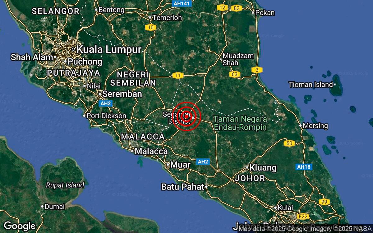 Quake felt in Johor, southern Pahang Quake felt in Johor, southern Pahang