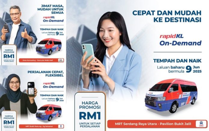 Rapid Bus perkenal aplikasi, zon baharu Rapid KL On-Demand isnin ini
