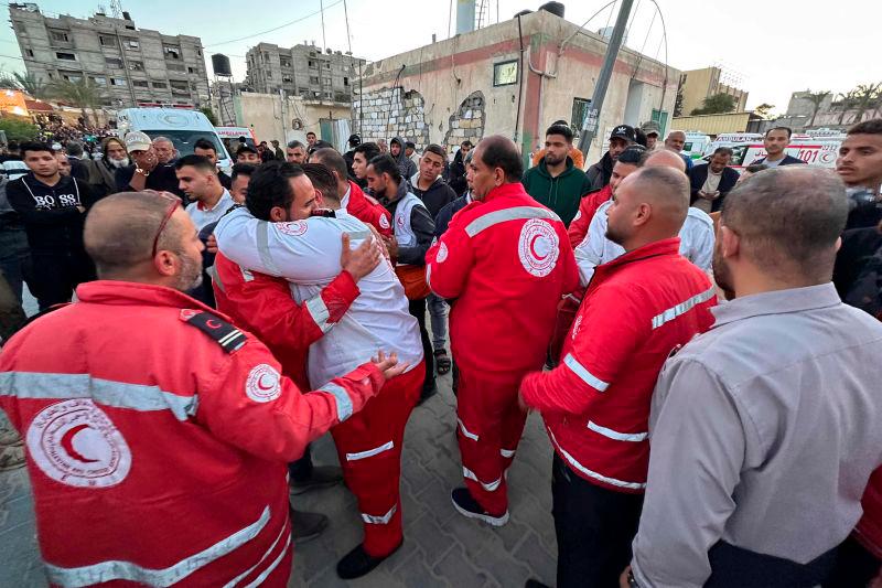 Red Cross ‘outraged’ by killing of eight medics in Gaza Red Cross ‘outraged’ by killing of eight medics in Gaza