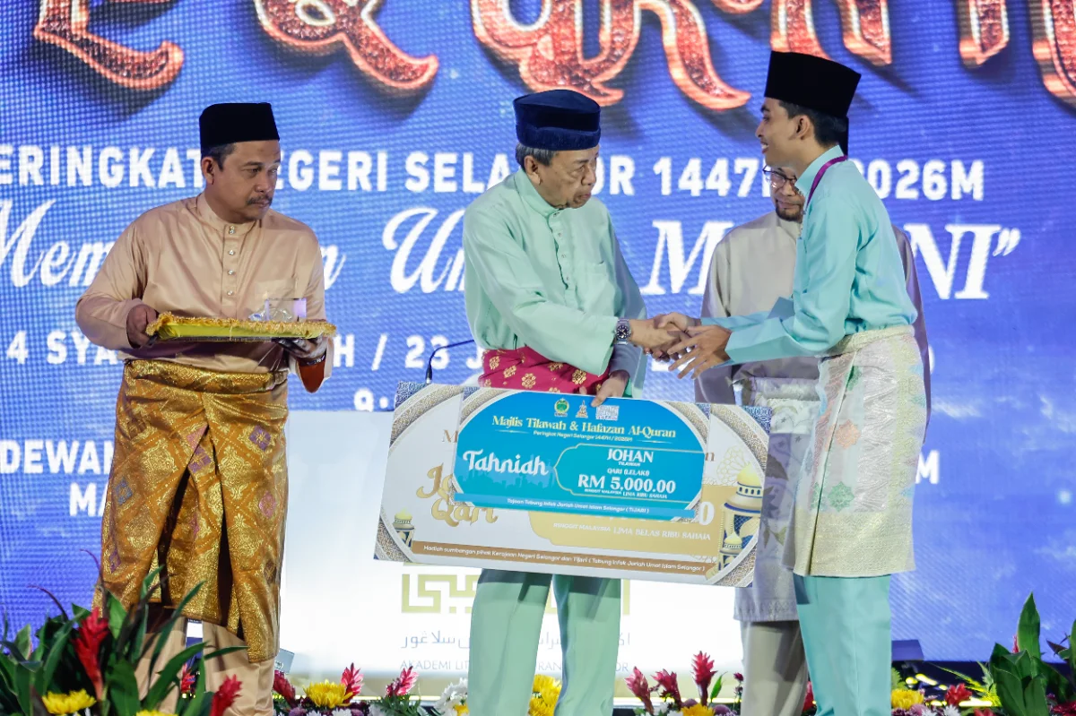Selangor Sultan and Permaisuri grace state Quran competition closing