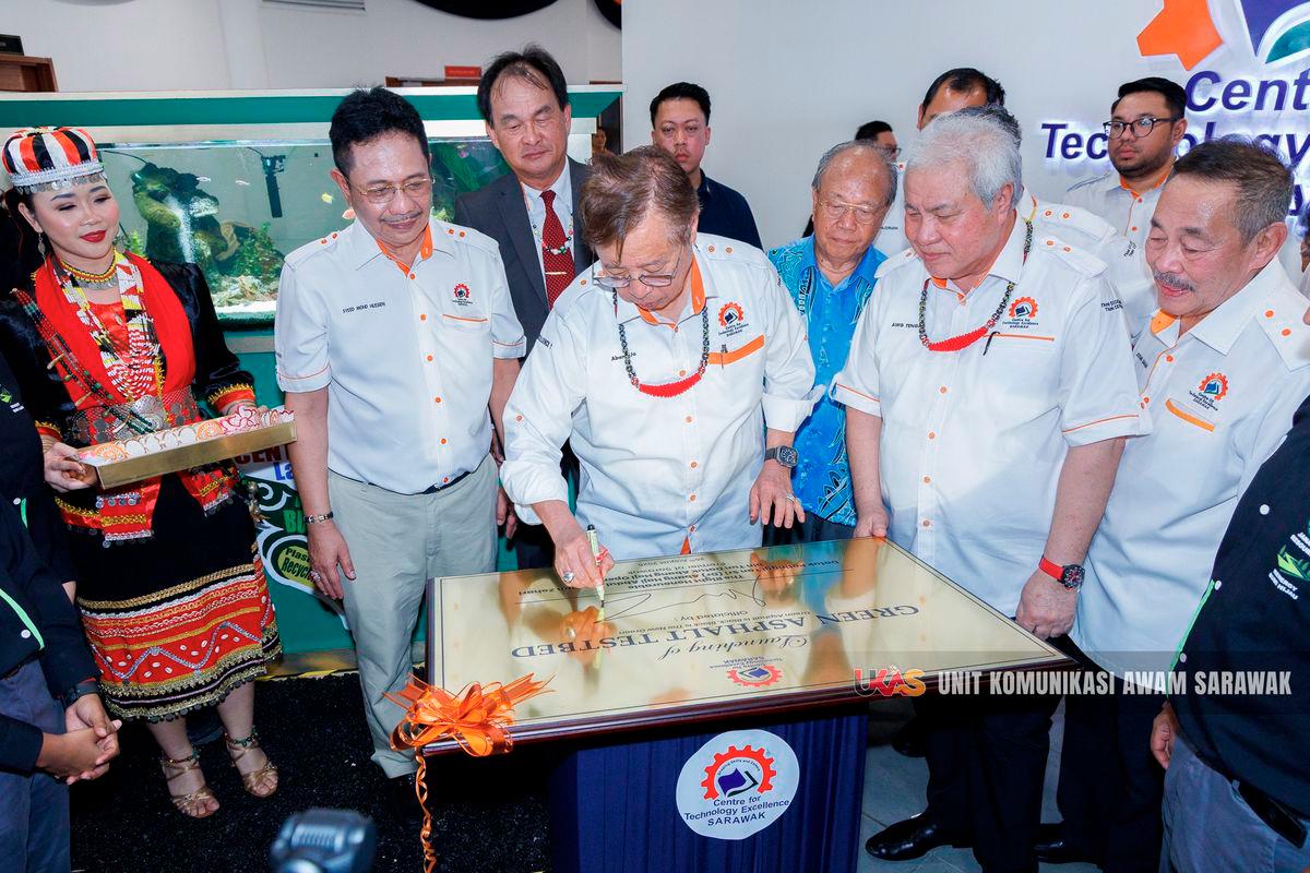 Sarawak launches first green asphalt road made from plastic waste Sarawak launches first green asphalt road made from plastic waste