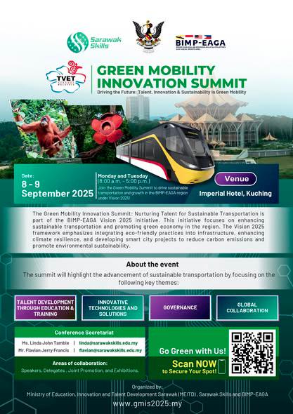Sarawak to host Green Mobility Summit on Sept 8 and 9 Sarawak to host Green Mobility Summit on Sept 8 and 9