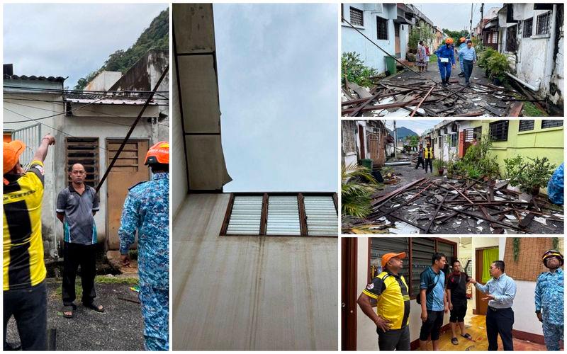 Several houses damaged in storm in Tambun Several houses damaged in storm in Tambun