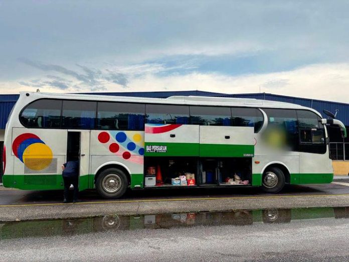Singapore tour bus seized in Johor over suspected diesel smuggling