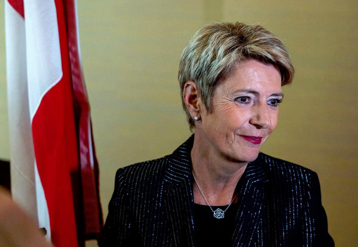Swiss president seeks US tariff deal in Washington talks