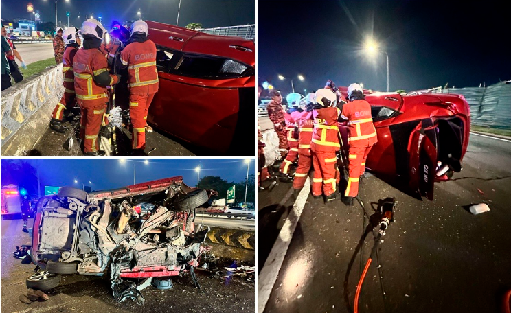 Three men killed after car crashes into divider on BESRAYA Three men killed after car crashes into divider on BESRAYA