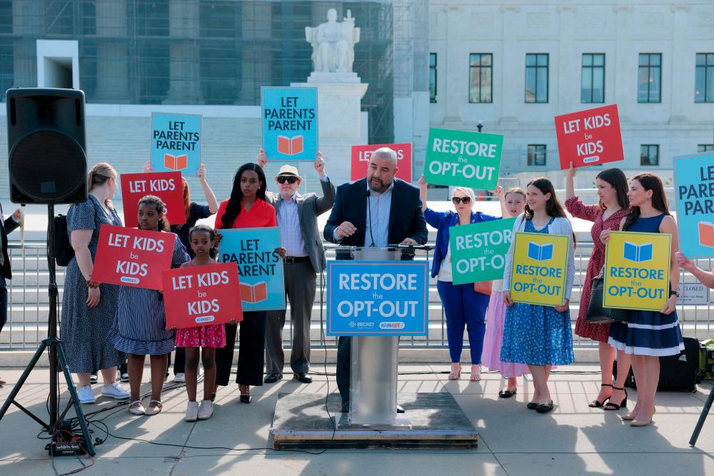 Top US court leans toward parents in case on LGBTQ books in schools