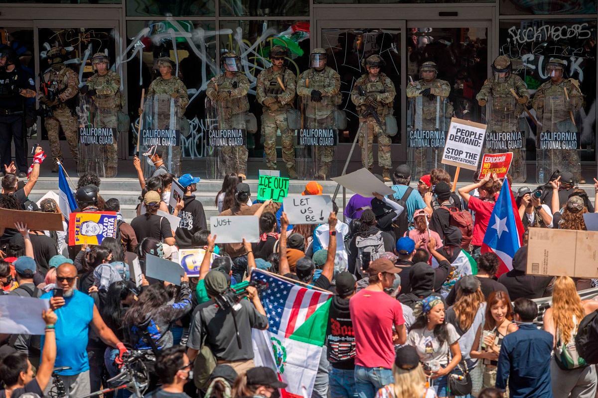 Trump deploys Marines as tensions rise over Los Angeles protests Trump deploys Marines as tensions rise over Los Angeles protests