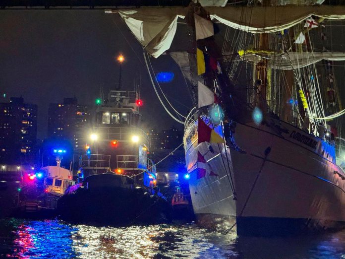 Two dead in Brooklyn Bridge ship crash: New York City mayor