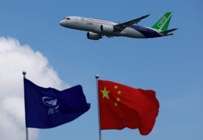 US suspends sales of some US technologies to China's airplane maker COMAC, New York Times reports