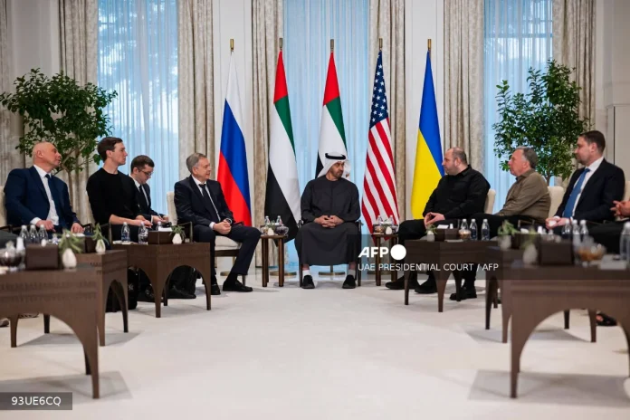 Ukraine and Russia hold direct talks on US peace plan in Abu Dhabi