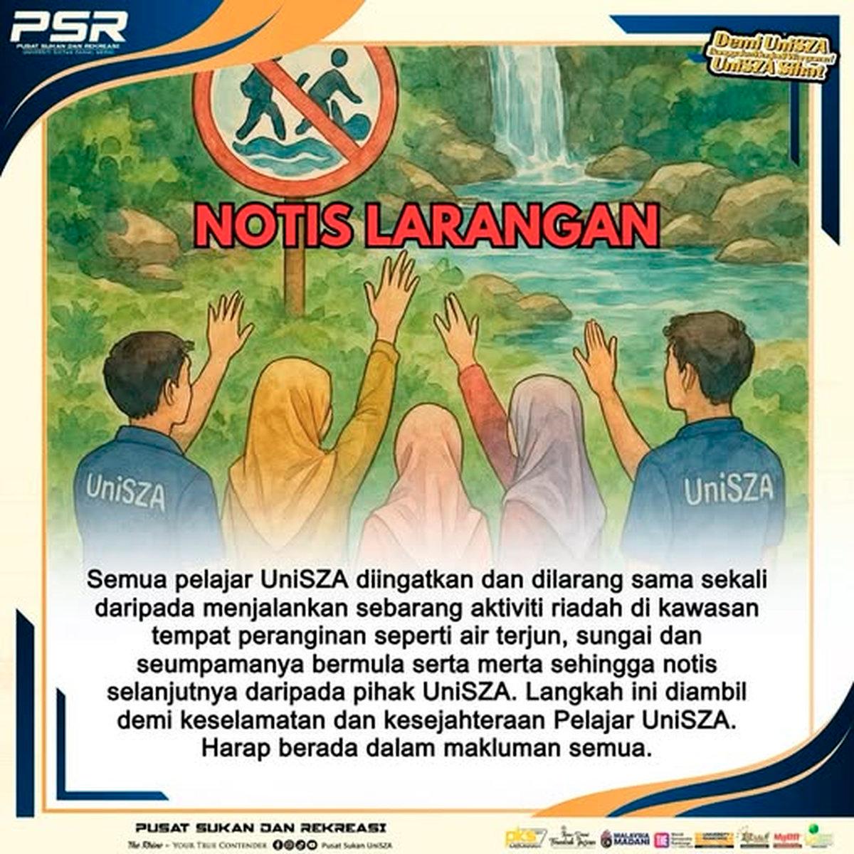 UniSZA bans recreational activities in water-based areas after student tragically drowns