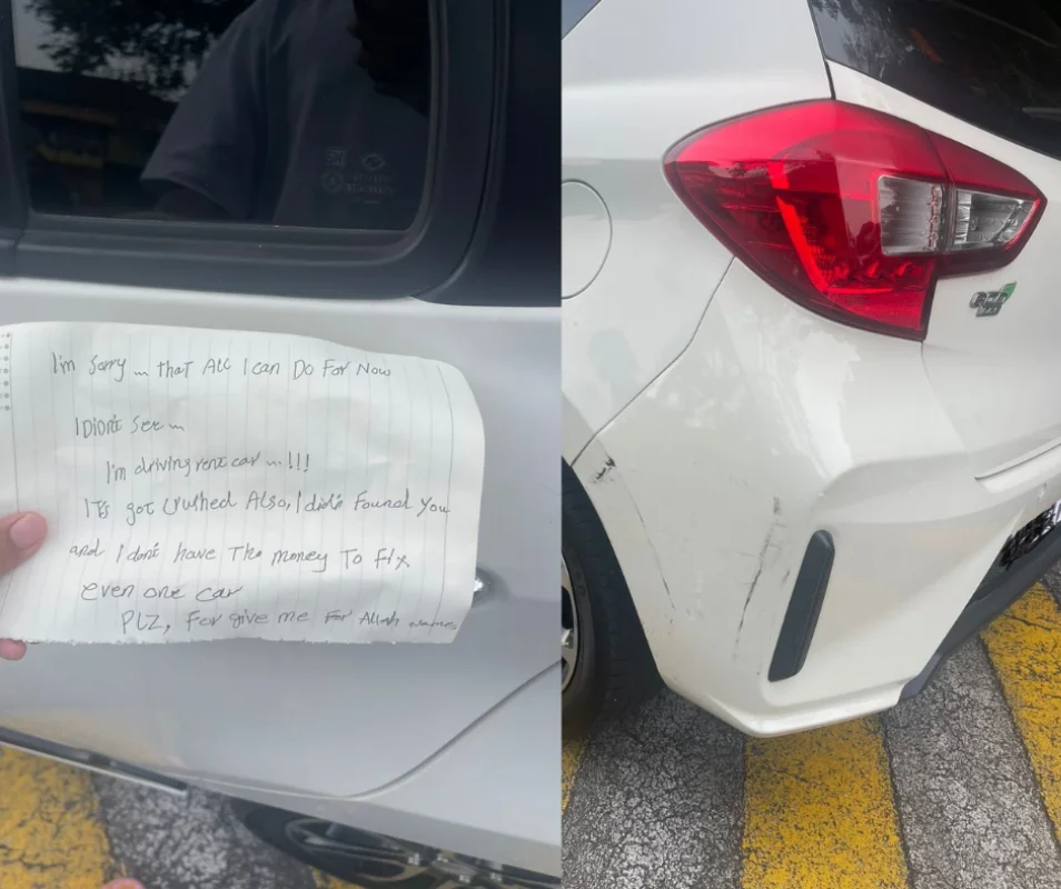 “Please forgive me for God’s sake”: Apology note left after car is scratched goes viral “Please forgive me for God’s sake”: Apology note left after car is scratched goes viral